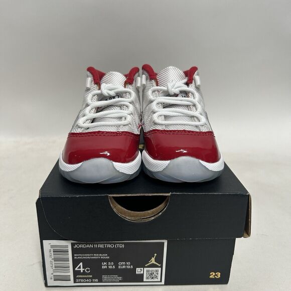Nike Air Jordan 11 Retro TD “Cherry Red White” 2024 - Picture 2 of 5